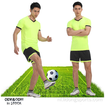 Aangepaste teamuniforme unisex voetbalshirts voetbalshirt